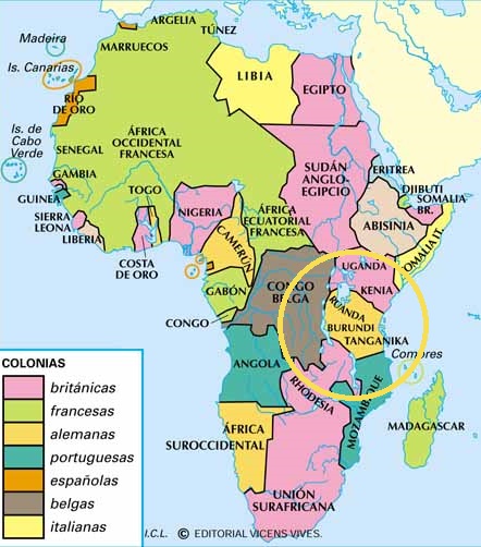 mapa burundi